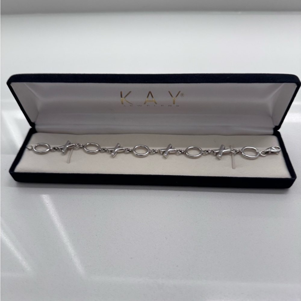 Vintage XO Sterling Silver Bracelet